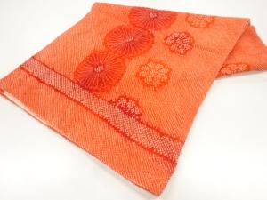 本総絞り花模様ショール